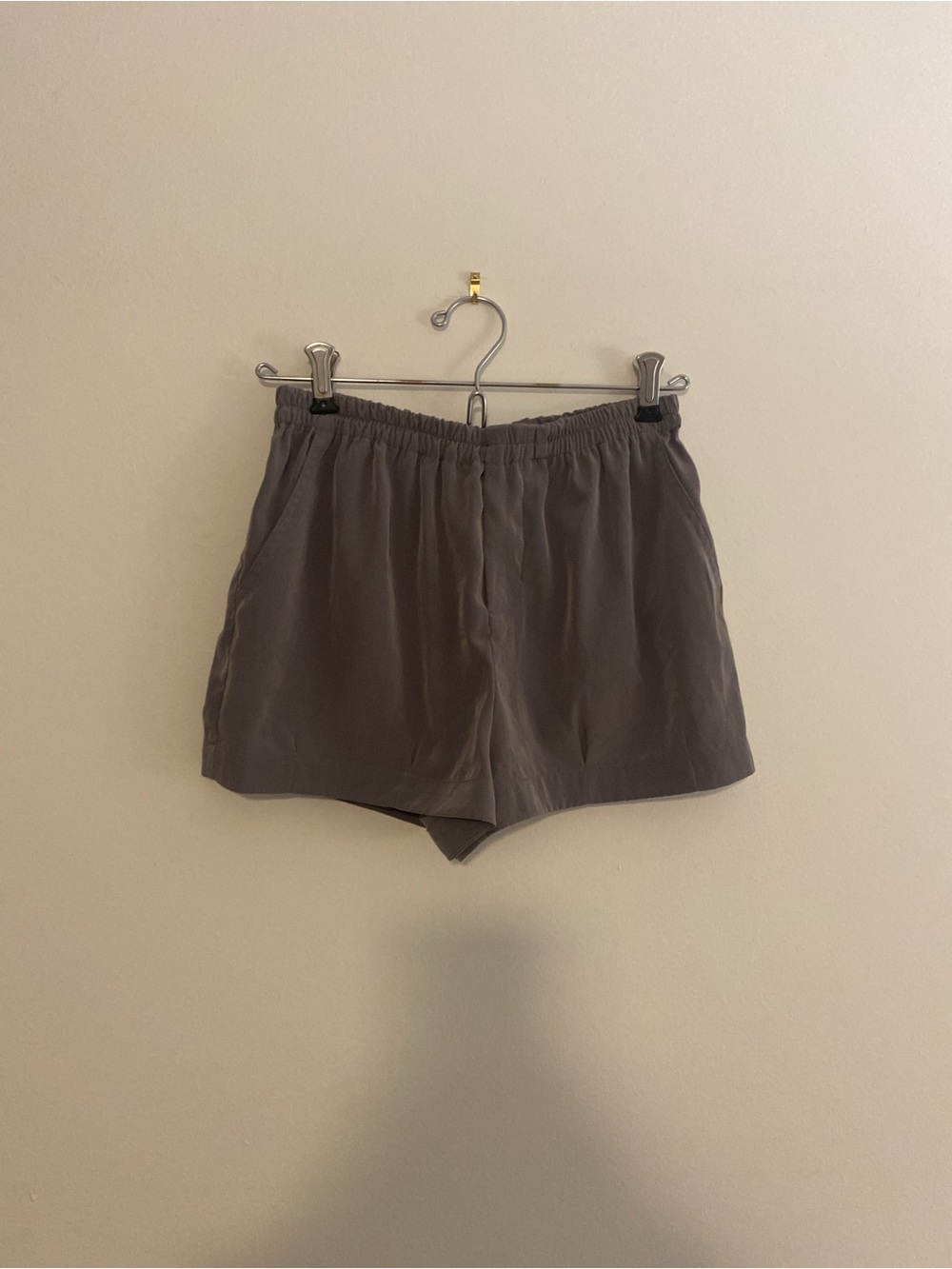Joe's Jeans Elastic Waist Shorts in Pearl/Iridescent Grey